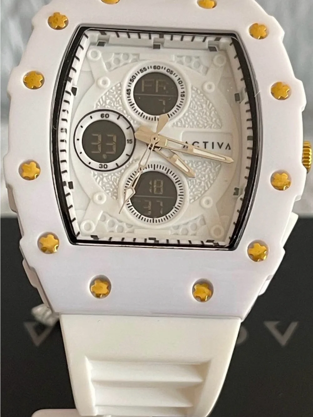 Activa X Invicta Digital Essentials Men's Watch - 42.8mm, White new